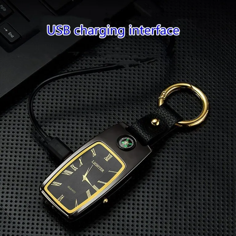 Car Key Chain Watch Lighter with Light Multifunctional Tool
