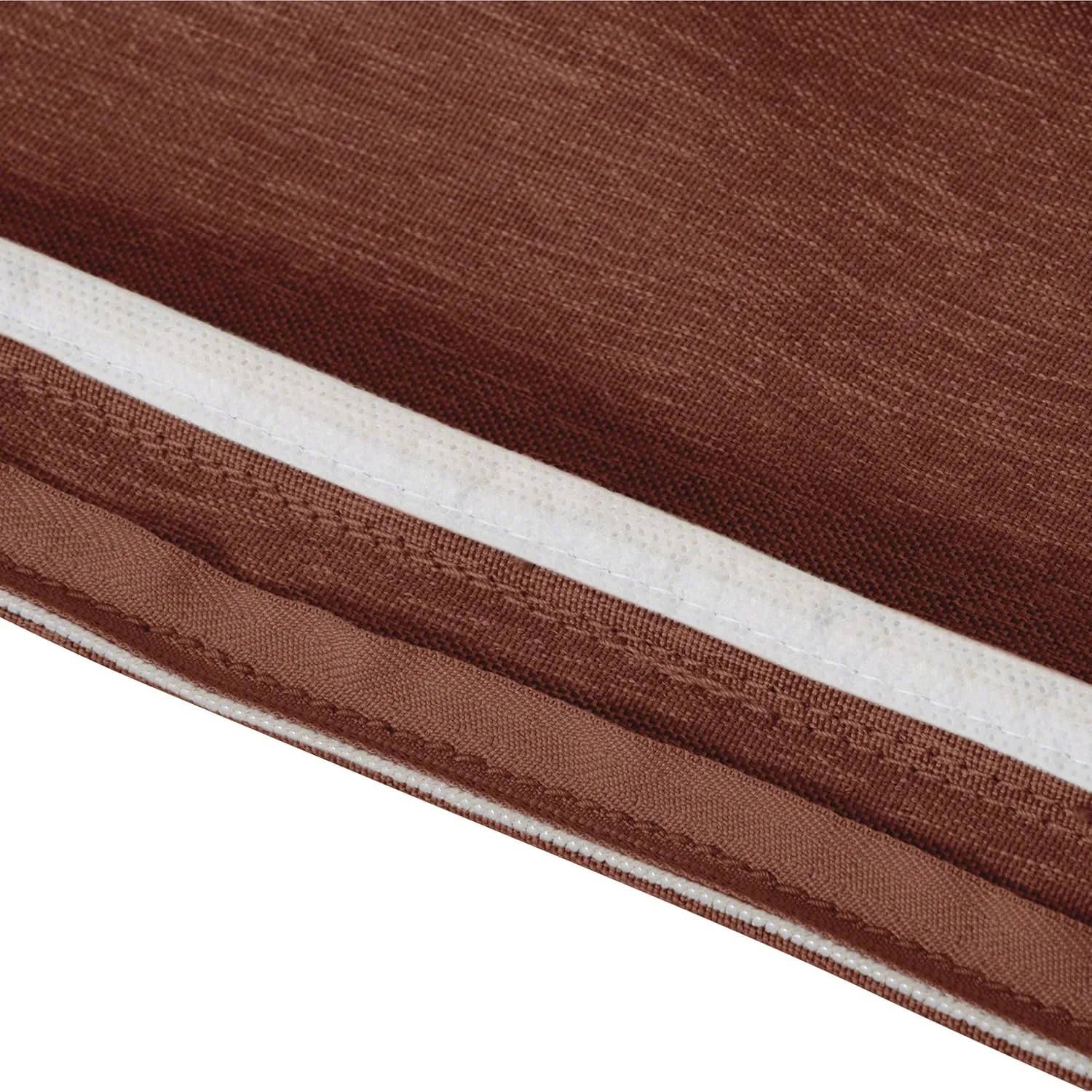Classic Accessories Montlake FadeSafe Patio Seat Cushion Slip, Heather Henna Cover, 25"W x 27"D x 5"Thick, 4 Sq Ft