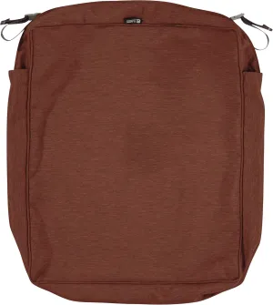 Classic Accessories Montlake FadeSafe Patio Seat Cushion Slip, Heather Henna Cover, 25"W x 27"D x 5"Thick, 4 Sq Ft