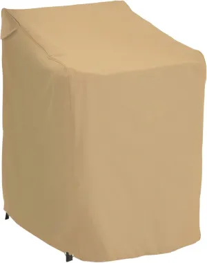 Classic Accessories Terrazzo Water-Resistant 26 Inch Stackable Patio Chair Cover, Outdoor Chair Covers