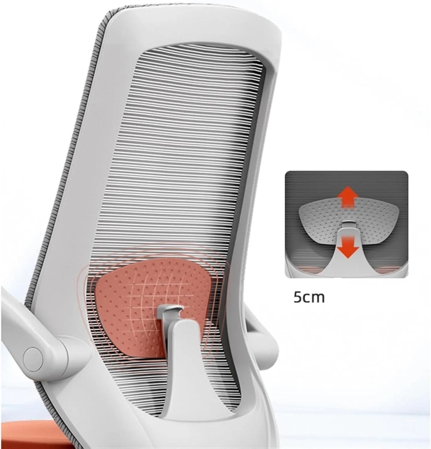 Classic Mesh High Back Computer Chair Home Study Swivel Seat Adjustable Armrests and Ergonomic Design Office Chair Thickened Cushion Desk Chairs Desk Task Chair(Red)