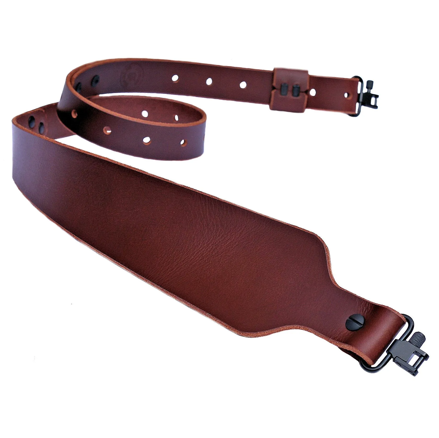 Cobra Style Gun Sling Buffalo Leather Two Point Sling Handmade USA Customizable Extra Long Gun Sling