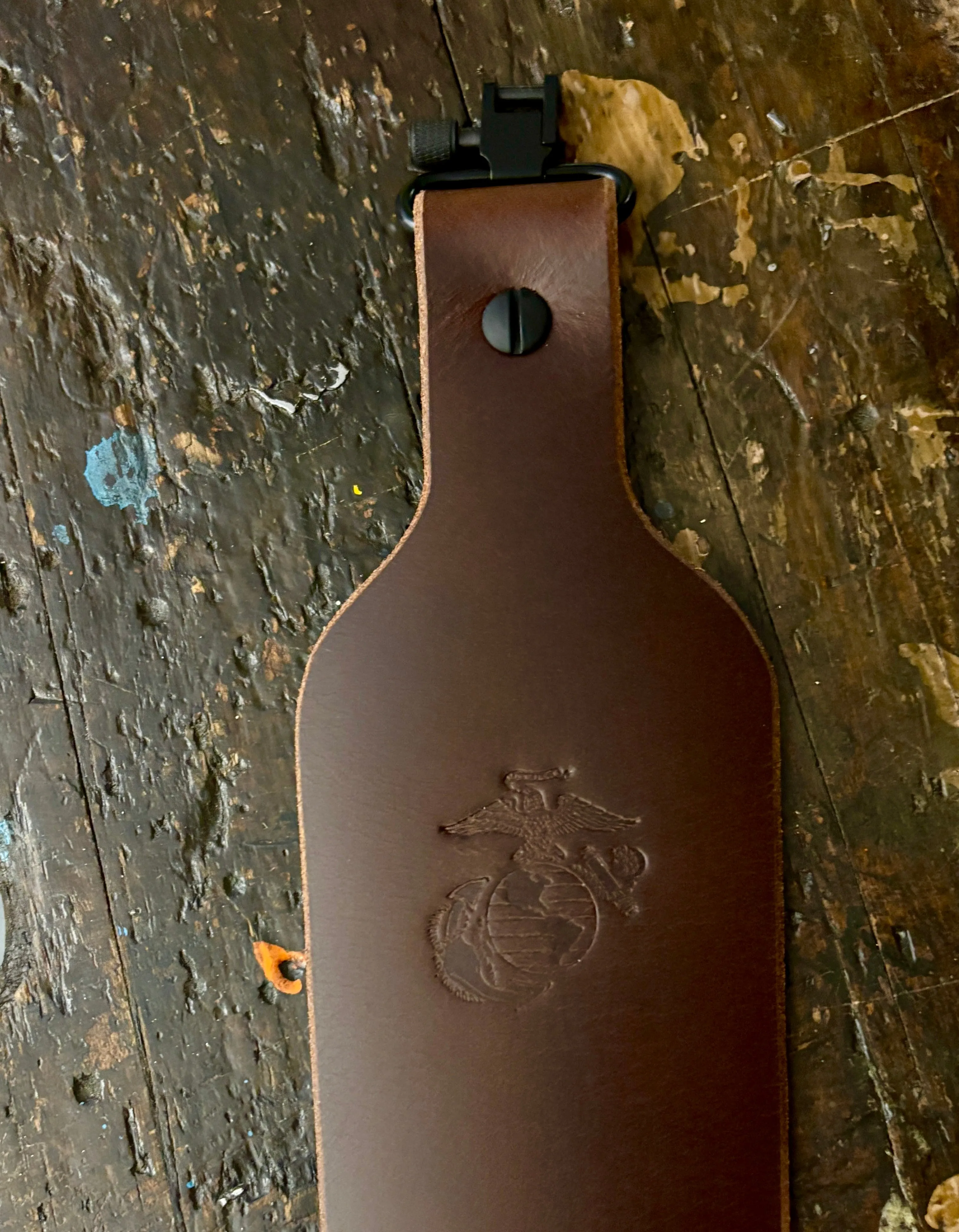 Cobra Style Gun Sling Buffalo Leather Two Point Sling Handmade USA Customizable Extra Long Gun Sling