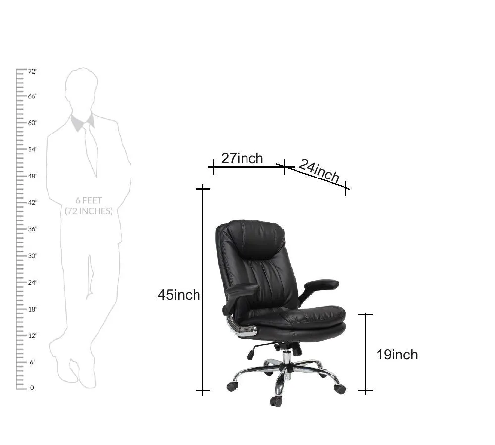 Comfortable Director Chair with Adjustable Armrest Office Chair