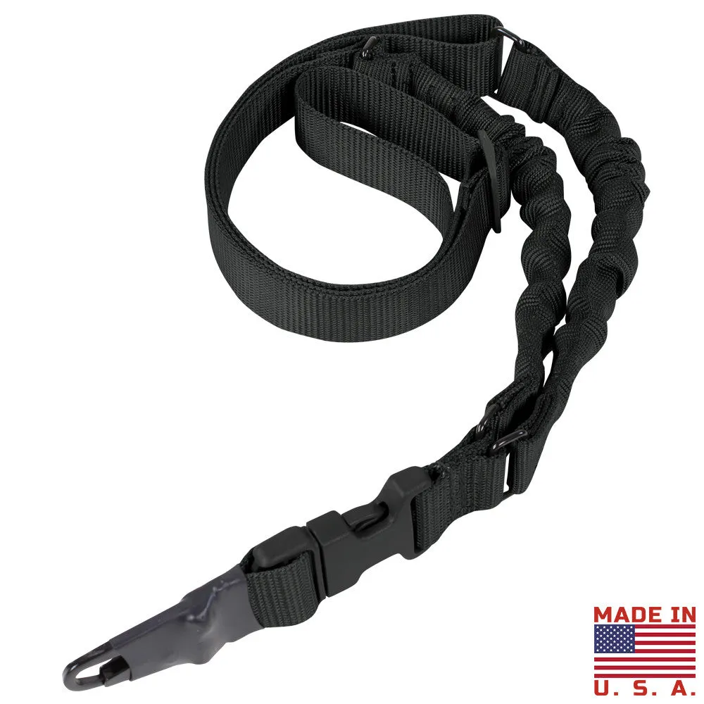 Condor Adder Dual Bungee Single Point Rifle Sling – Black