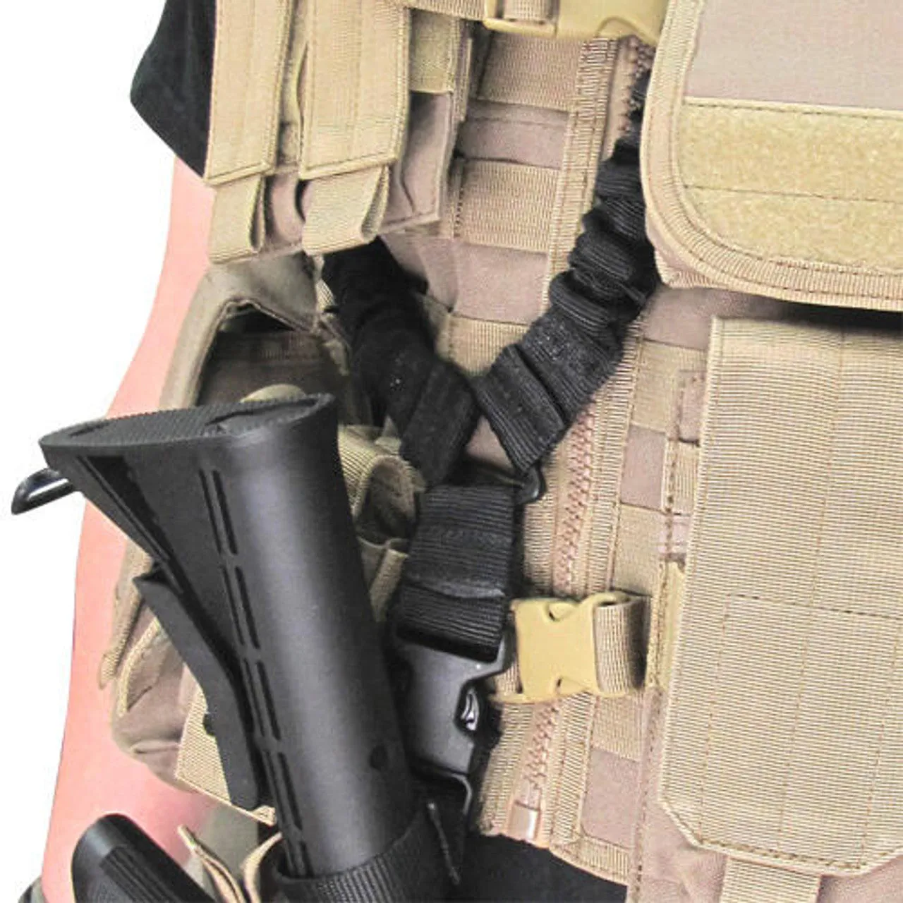 Condor COBRA One Point Bungee Sling - Black - Adjustable & Durable