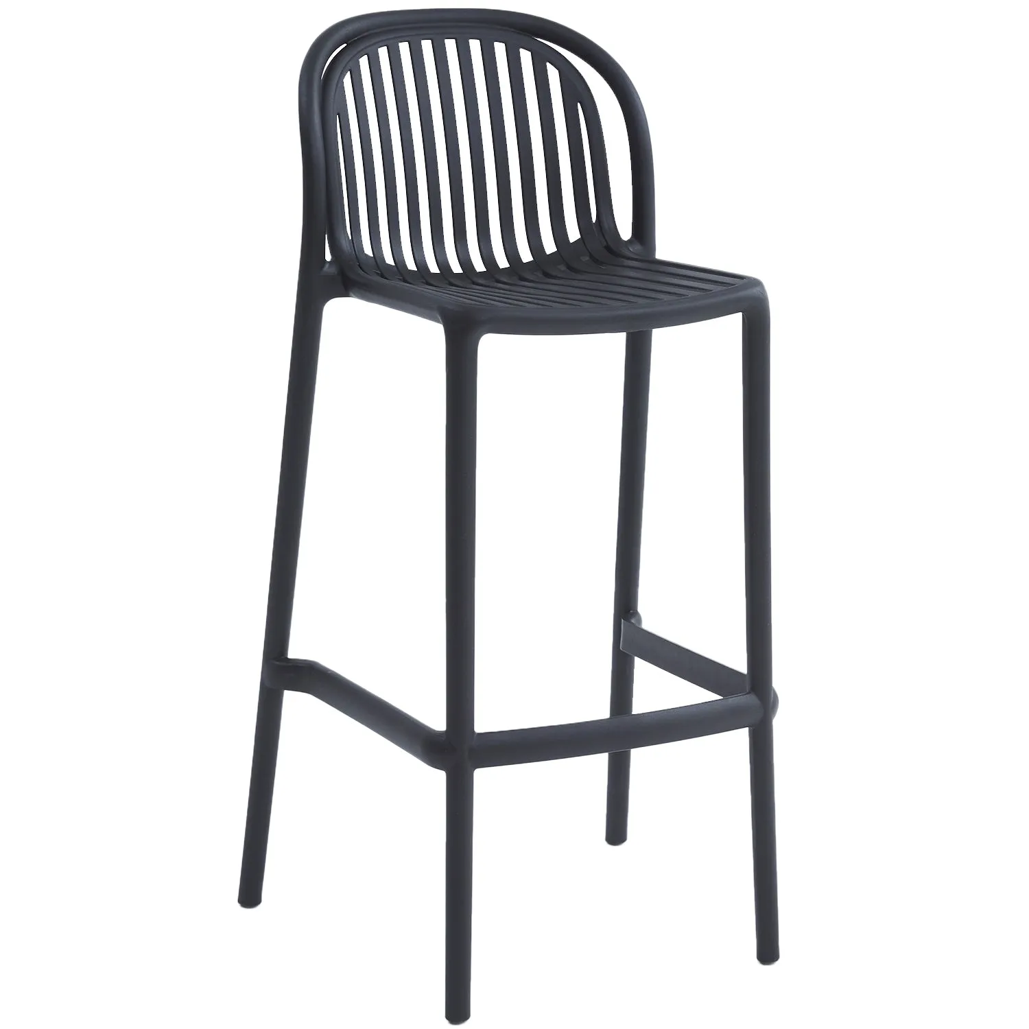Contemporary Plastic Stackable Bar Chair FLARE