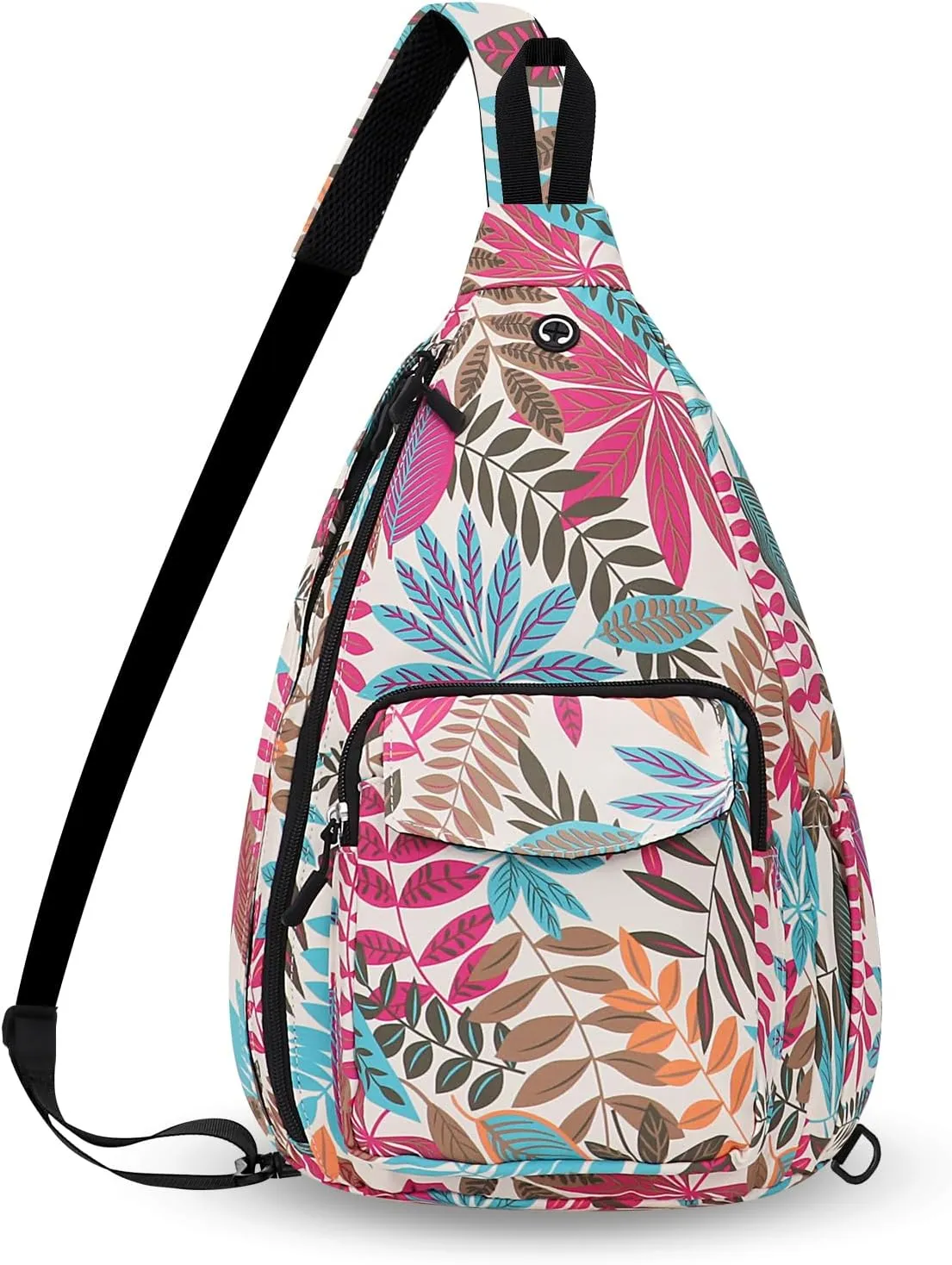 Convertible Sling Backpack Crossbody Chest Bag for Women Men Left and Right Shoulder Purse Water Repellent Gym Daypack