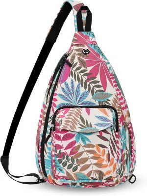 Convertible Sling Backpack Crossbody Chest Bag for Women Men Left and Right Shoulder Purse Water Repellent Gym Daypack