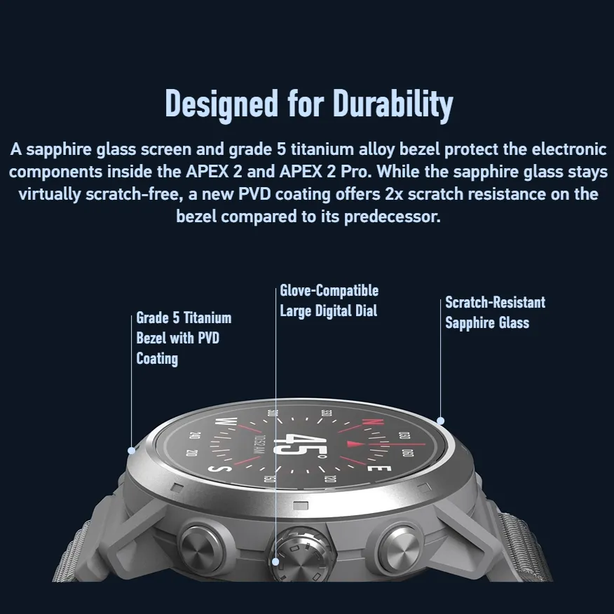 COROS APEX 2 & APEX 2 Pro   Silicone Band