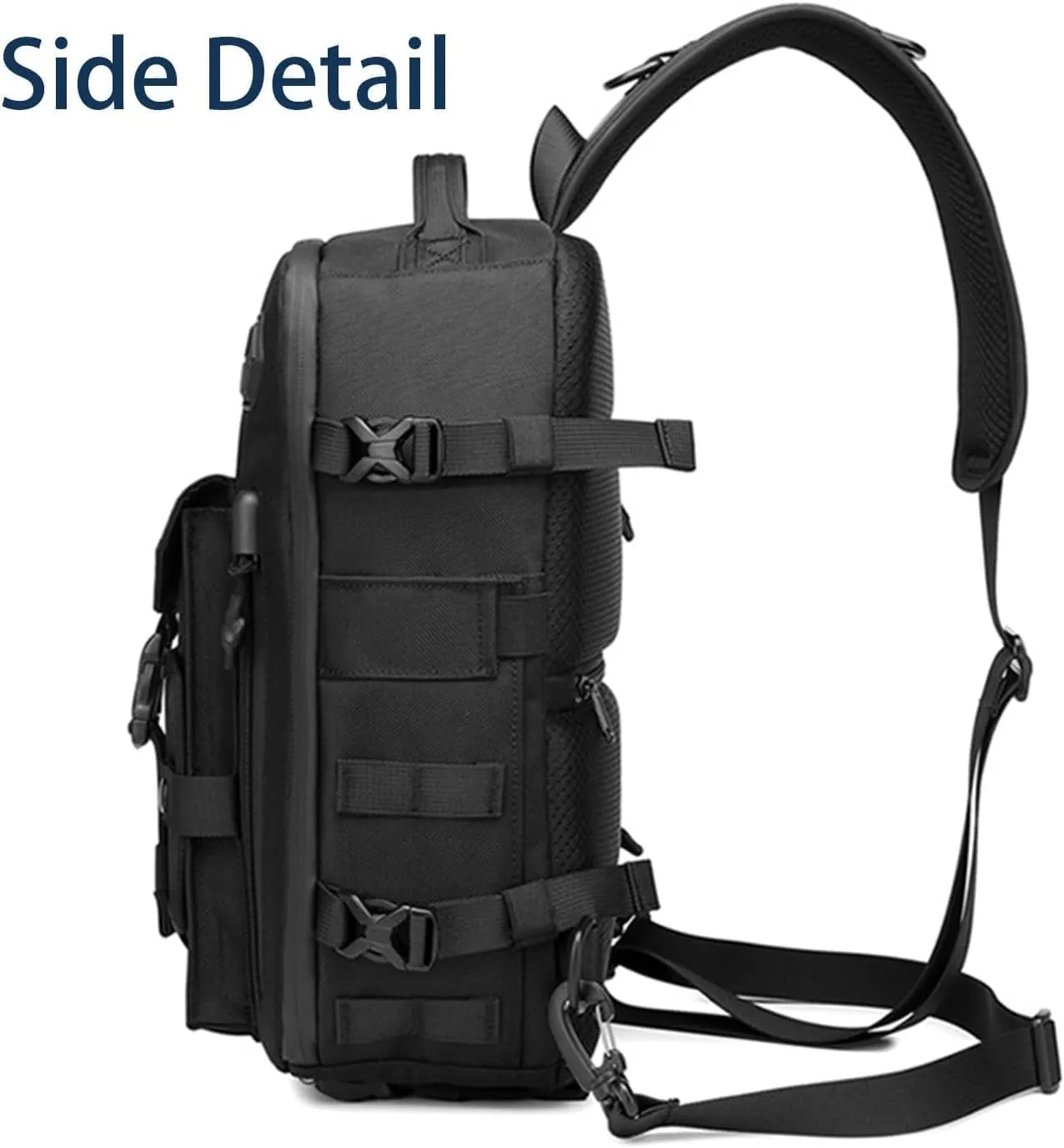 Cosmos Explorer Sling Bag, Anti Theft Tactical Sling Backpack, for Outdoor Hiking (gray)