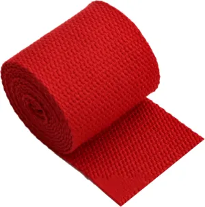 Cotton Webbing 2 inch, Lawn Chair Webbing, Upholstery Webbing, Lightweight Strapping for Climbing DIY Gear Repair