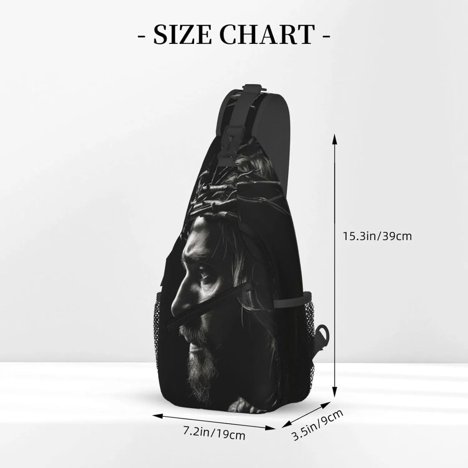 Crown Of Thorns Jesus Sling Bag For Men Crossbody Backpack,Women Shoulder Bag For Travel Sport