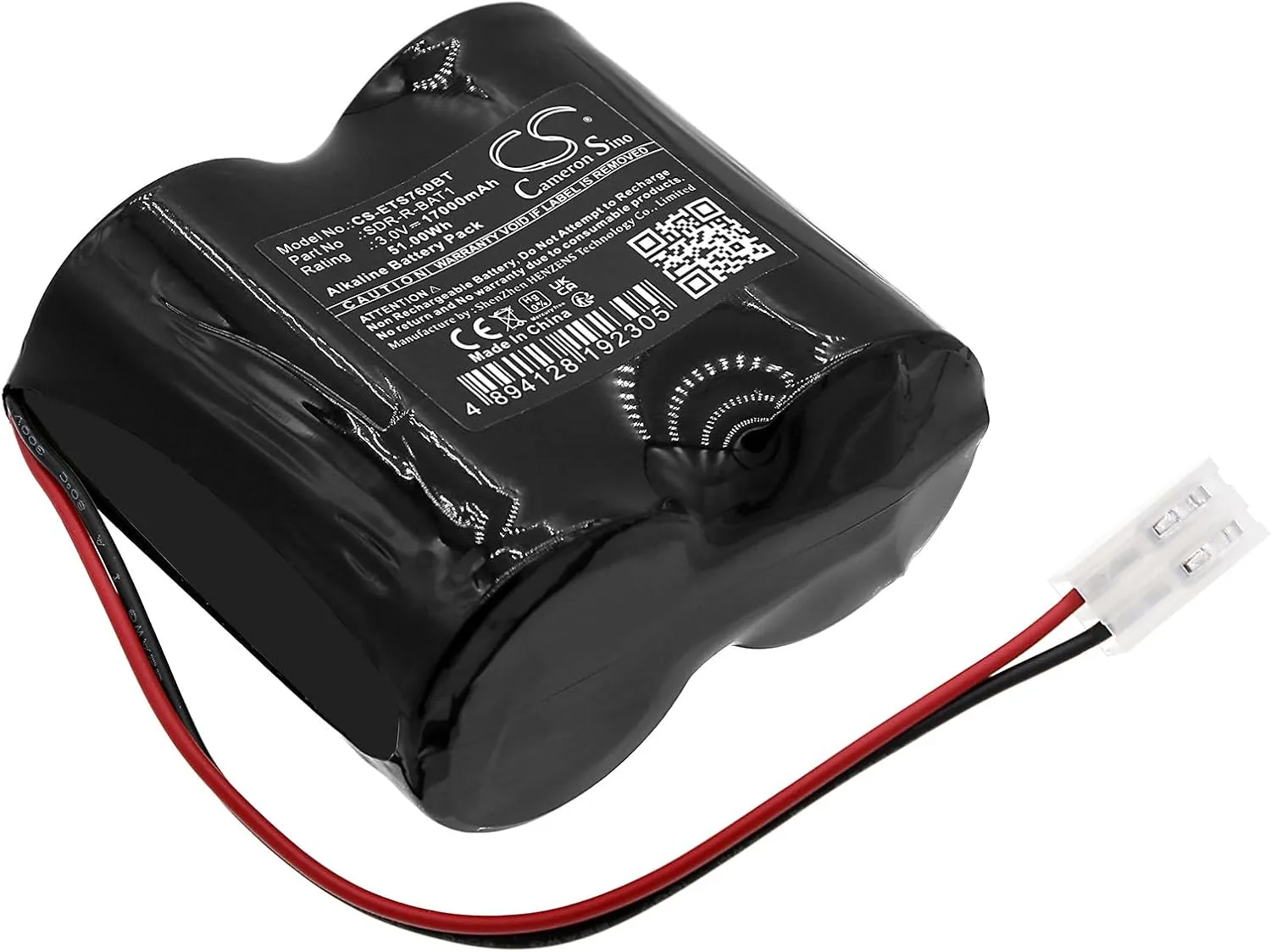 CS Cameron Sino 17000mAh / 51.00Wh Replacement Battery for Eaton 760ES Alarm, Scantronic 760SB, SDR-R-BAT1