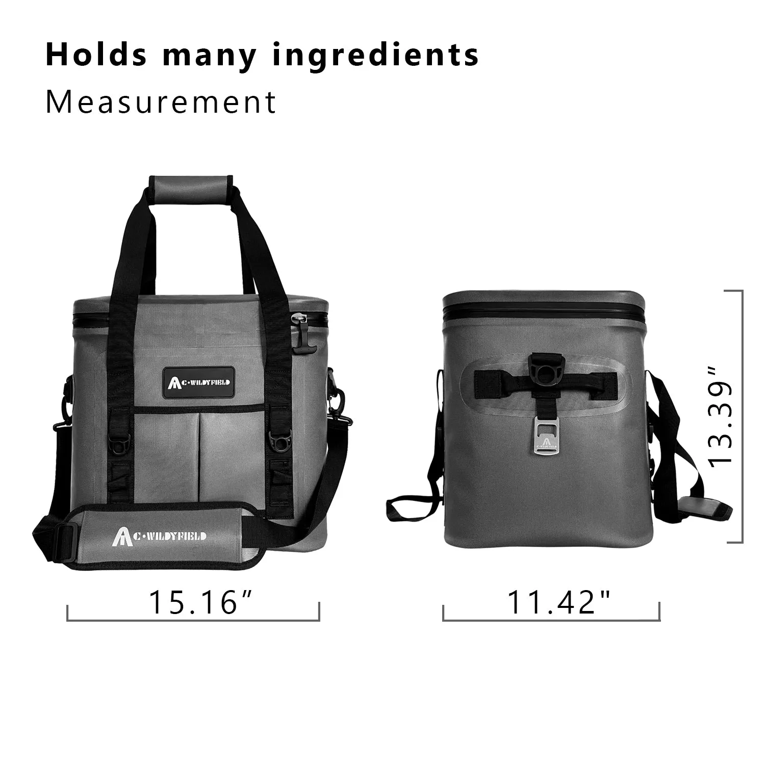 C·WILDYFIELD Soft Cooler 30 Cans Cooler Bag Insulated 100% Leak Proof Waterproof Beach Cooler Portable Lightweight Camping Cooler Soft Ice Chest