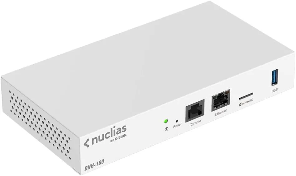 D-Link Nuclias Connect Hub Hardware Controller with Pre-loaded Nuclias Connect Software (DNH-100), White