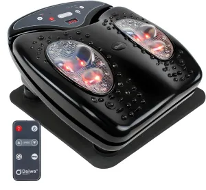 Daiwa Felicity Foot Vibe Pro Massager with Heat - Electric Foot Massagers for Plantar Fasciitis, Circulation, & Neuropathy - Multi Function Shiatsu Calf, Thigh & Leg Massage, FSA/HSA Eligible