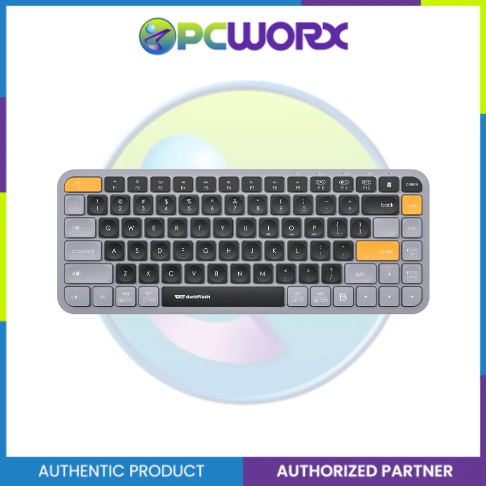 Darkflash V200 BT/2.4G Bluetooth Wireless Keyboard Brown Sugar