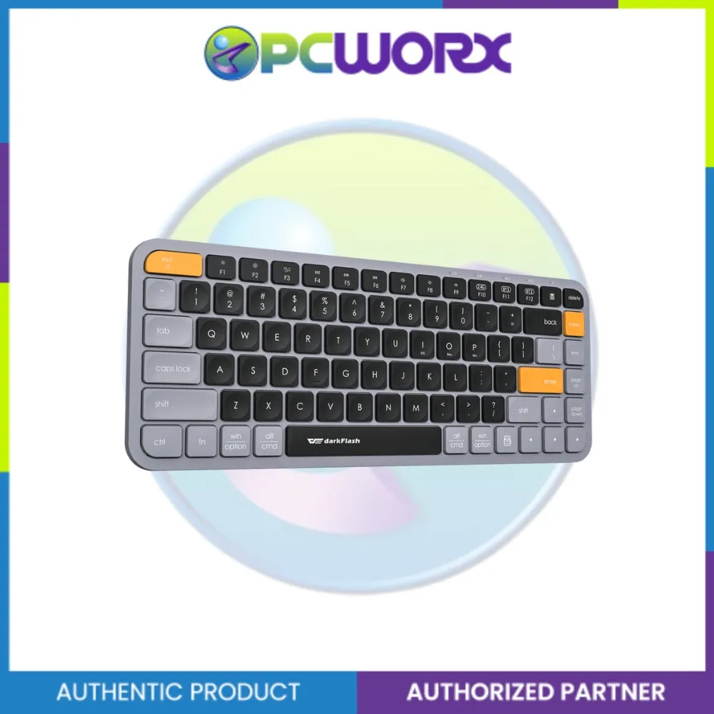 Darkflash V200 BT/2.4G Bluetooth Wireless Keyboard Brown Sugar