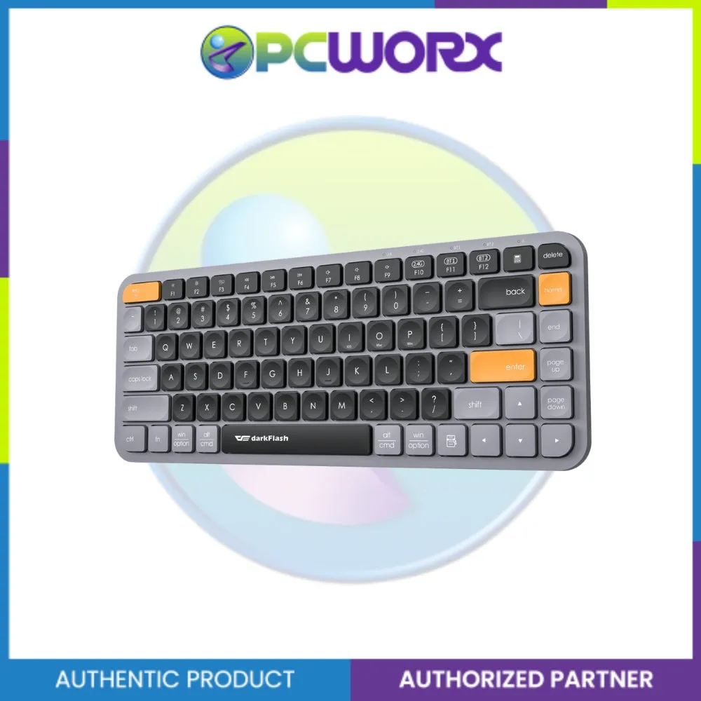 Darkflash V200 BT/2.4G Bluetooth Wireless Keyboard Brown Sugar