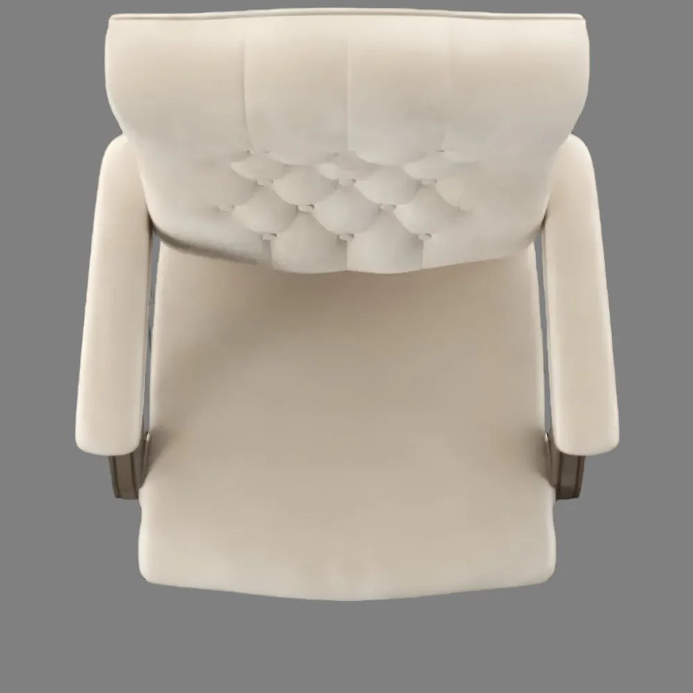 Director office Chair Tufted Design Made in Solid wood with Leatherette Upholstery & Armrest with Height Adjustable Chair