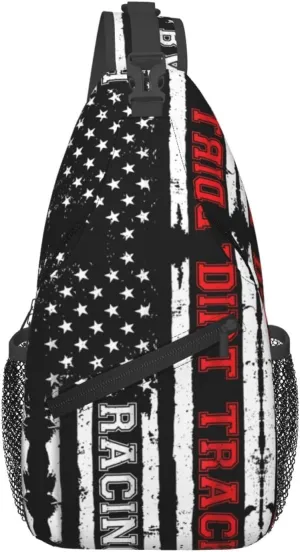 Dispatch Police Military Fire Flag Sling Bag Adjustable Chest Bags Casual Crossbody Bag Travel Shoulder Backpack