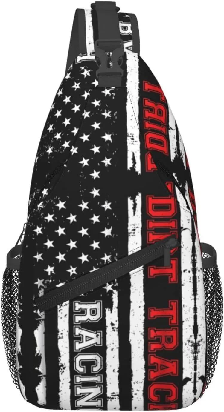 Dispatch Police Military Fire Flag Sling Bag Adjustable Chest Bags Casual Crossbody Bag Travel Shoulder Backpack
