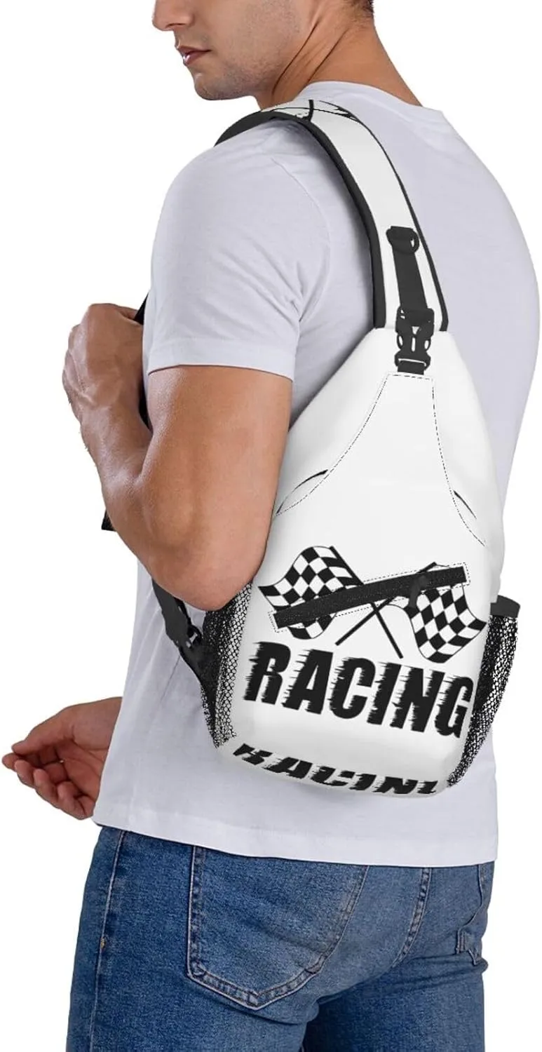 Dispatch Police Military Fire Flag Sling Bag Adjustable Chest Bags Casual Crossbody Bag Travel Shoulder Backpack