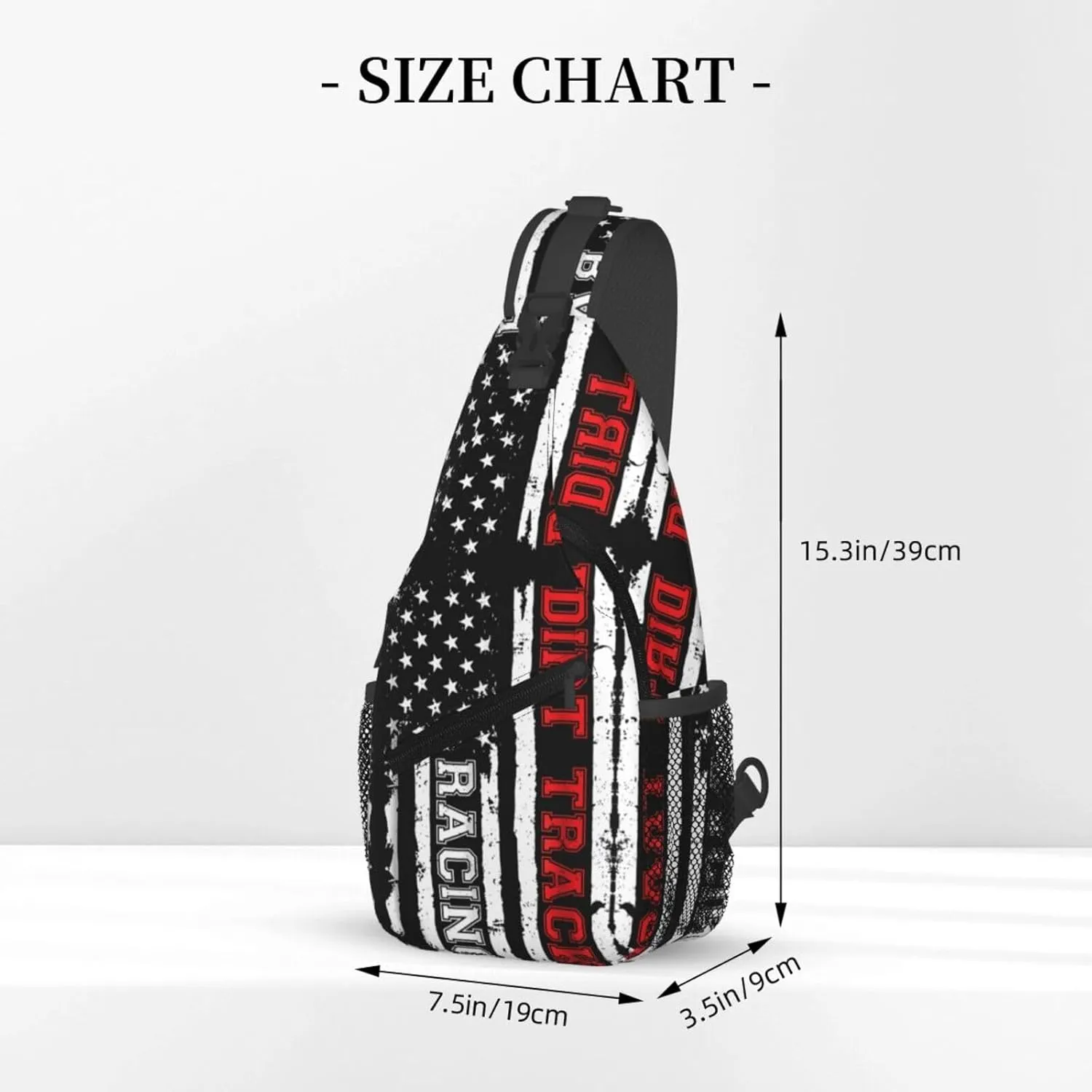 Dispatch Police Military Fire Flag Sling Bag Adjustable Chest Bags Casual Crossbody Bag Travel Shoulder Backpack
