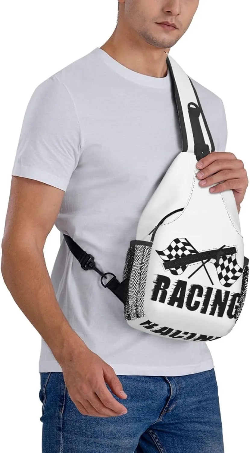 Dispatch Police Military Fire Flag Sling Bag Adjustable Chest Bags Casual Crossbody Bag Travel Shoulder Backpack