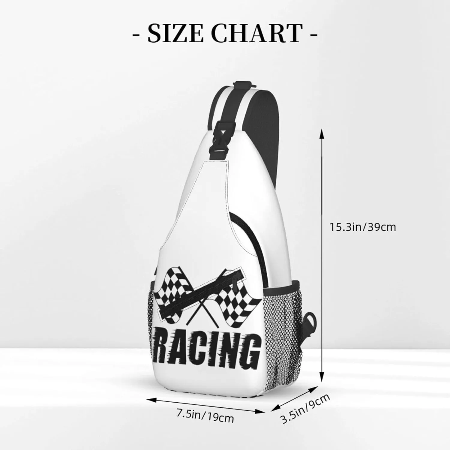 Dispatch Police Military Fire Flag Sling Bag Adjustable Chest Bags Casual Crossbody Bag Travel Shoulder Backpack