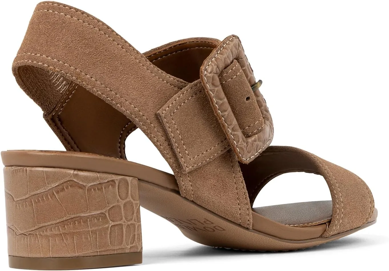 Donald J Pliner Women's Neve Soft Metallic Brush Off Heeled Sandal