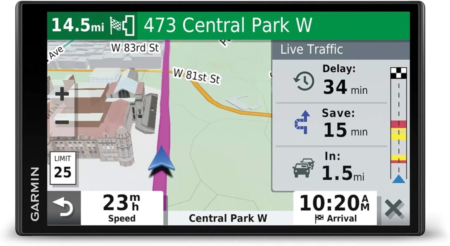 DriveSmart 65 6.95-Inch GPS Navigator with Bluetooth, Wi-Fi and Traffic Alerts (Renewed)