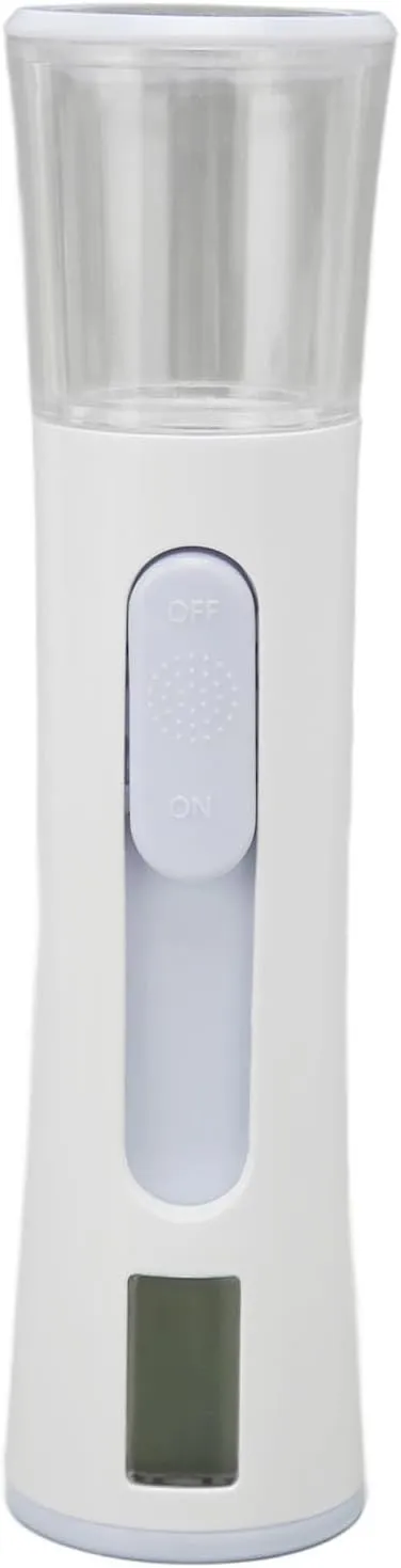 Dual Heads Nano Facial Steamer, Moisturizing Hydrating Beauty Instrument with LCD Screen Display, Cleanses Dirt and Locks Water, for Skin Water and Oil Balance Test, Girlfriend's