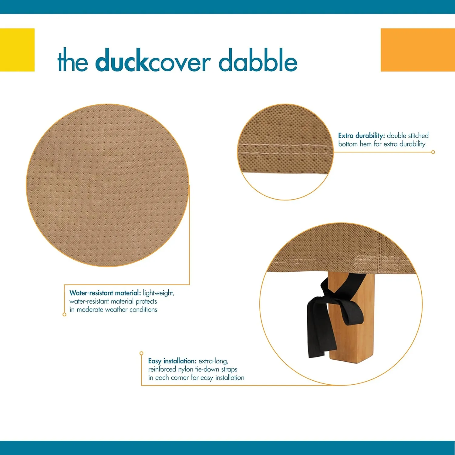 Duck Covers Essential Water-Resistant 26 Inch Patio High Back Chair Cover, stackable chair covers for outdoor furniture