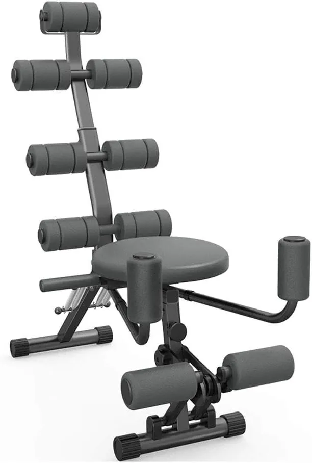 Dumbbell Bench Multi-function Abdomen Machine Home Abdominal Device Fitness Chair Sit-up Board Fitness Equipment Bearing Weight 125KG (Black 91 * 96 * 55cm(36 * 38 * 21in))
