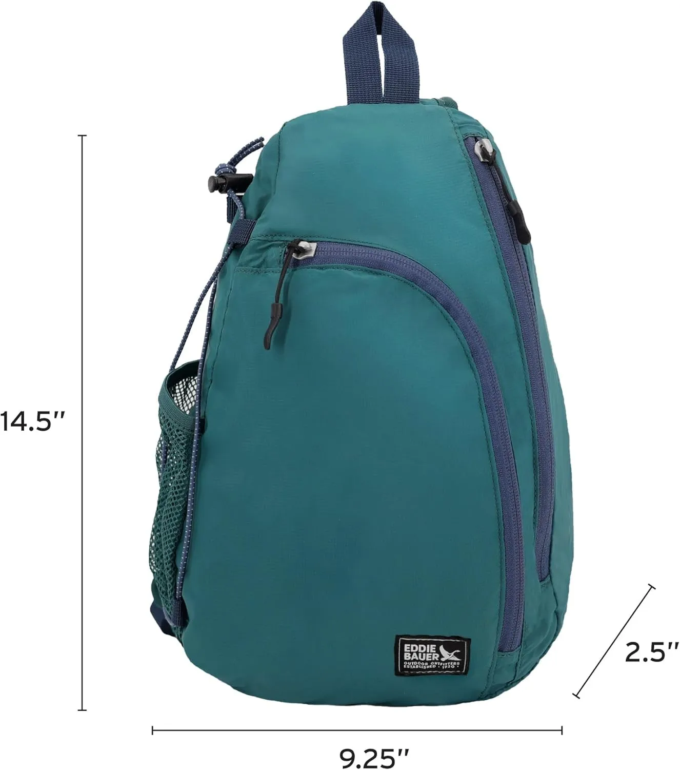 Eddie Bauer Sling Bag | Travel | Everyday Carry | Lightweight | Durable | Ripstop Nylon | 8L, Dark Evergreen, One Size