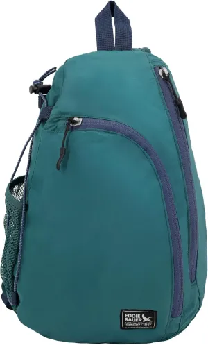 Eddie Bauer Sling Bag | Travel | Everyday Carry | Lightweight | Durable | Ripstop Nylon | 8L, Dark Evergreen, One Size