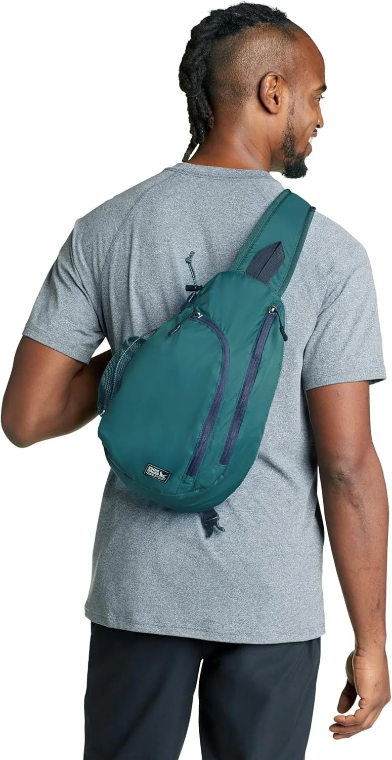 Eddie Bauer Sling Bag | Travel | Everyday Carry | Lightweight | Durable | Ripstop Nylon | 8L, Dark Evergreen, One Size