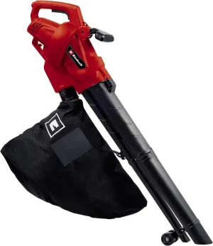 Einhell Electric Leaf Blower Suction GC-EL 3024 E, Suction/Blow Function, Straw 75 mm Diameter, Suction Power 650 m³/h, Chip Function, Chip Ratio 10:1, Blowing Speed 240 km/h, Collection Bag 40 l