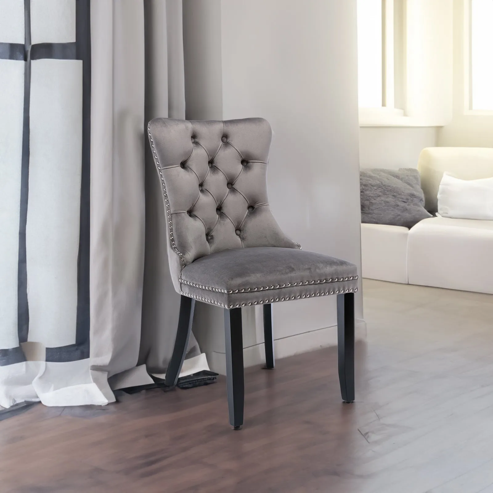 Elegant Velvet Tufted Dining Chairs – Luxury & Comfort for Your Home!