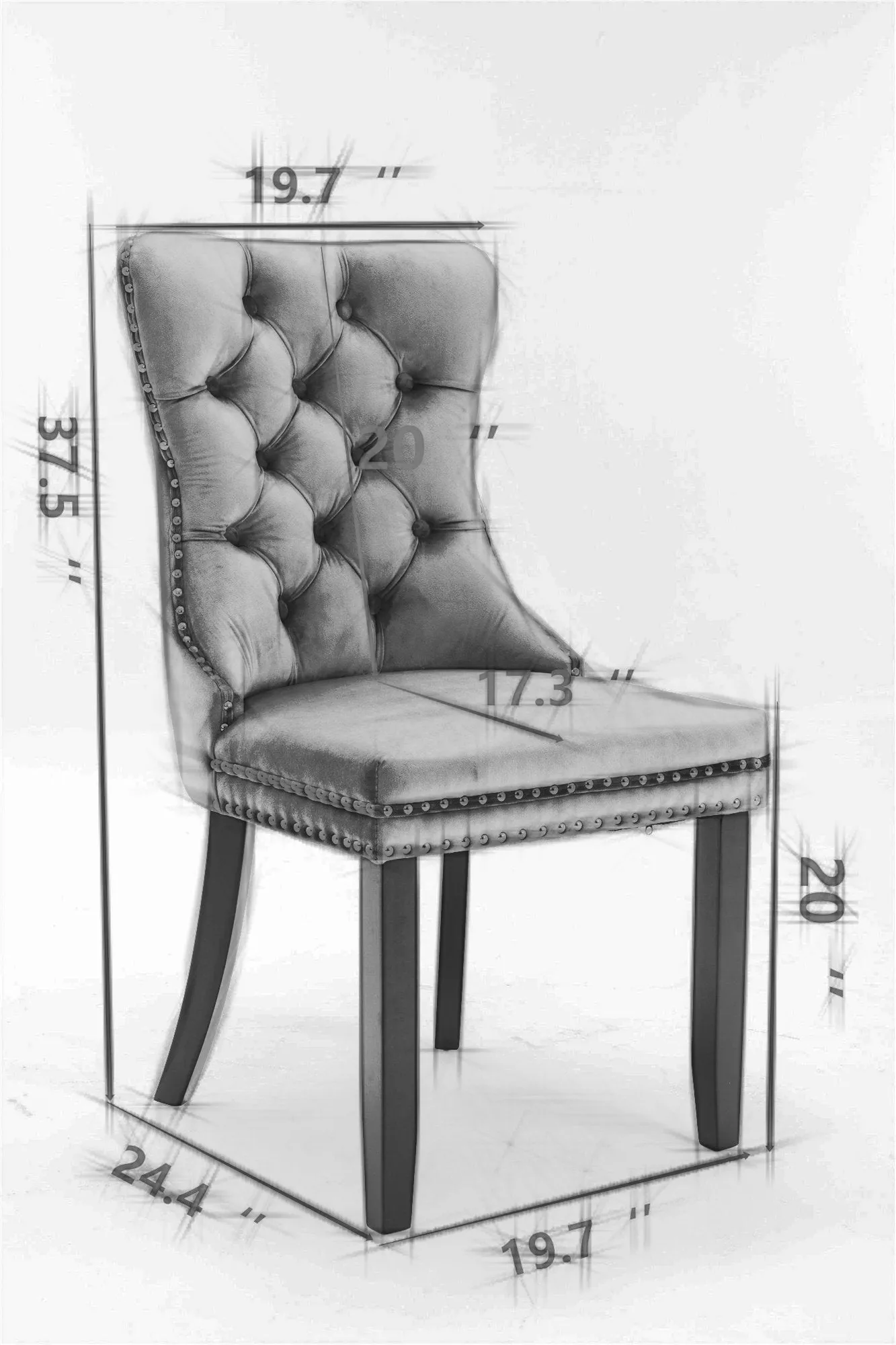 Elegant Velvet Tufted Dining Chairs – Luxury & Comfort for Your Home!