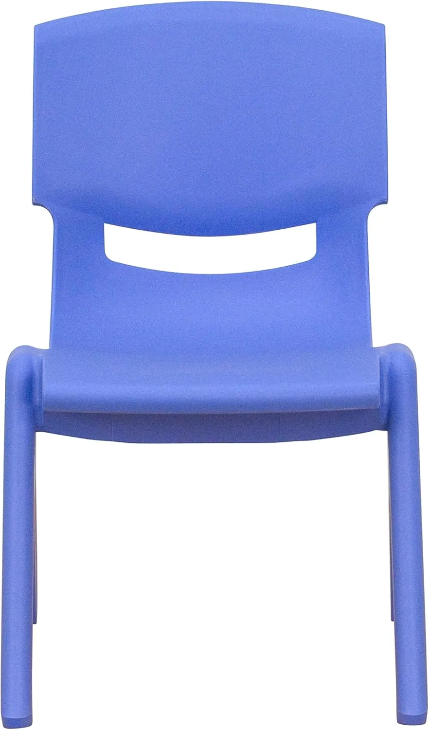 EMMA   OLIVER 4 Pack Blue Plastic Stackable School Chair with 10.5" H Seat, Preschool Chair