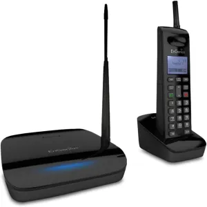 EnGenius FreeStyl 2, Extreme Long Range, Expandable up to (9) Handsets, 900 MHz, Analog Cordless Phone with 2-Way Radio for Broadcast/Intercom, Coverage up to 100,000 sq ft, Built-in RSSI Tools…