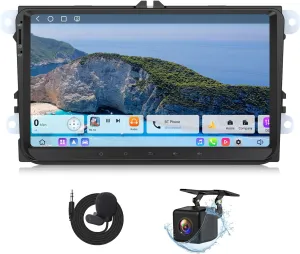 Eonon 9 inch Headunit for Volkswagen SEAT Skoda Android 13 6 64GB 4G LTE CarPlay Android Auto WiFi GPS Bluetooth DSP EQ MirrorLink Support DAB  OBDII Backup Camera Car Radio Stereo VWX6S