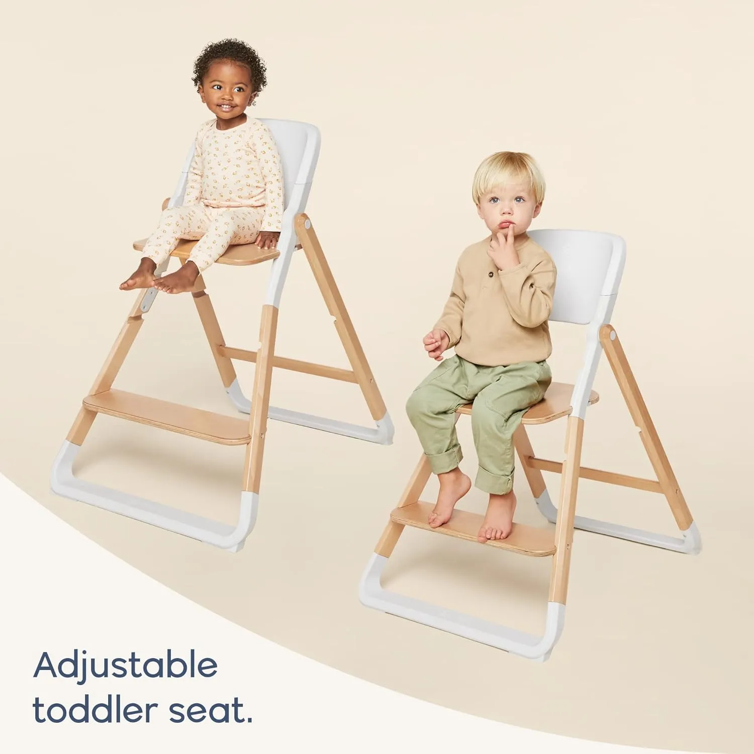Ergobaby Evolve Portable Toddler Chair, Dark Wood