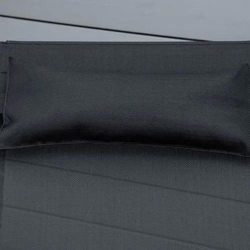 Ergonomic Outdoor Chaise – Adjustable Backrest and Pillow
