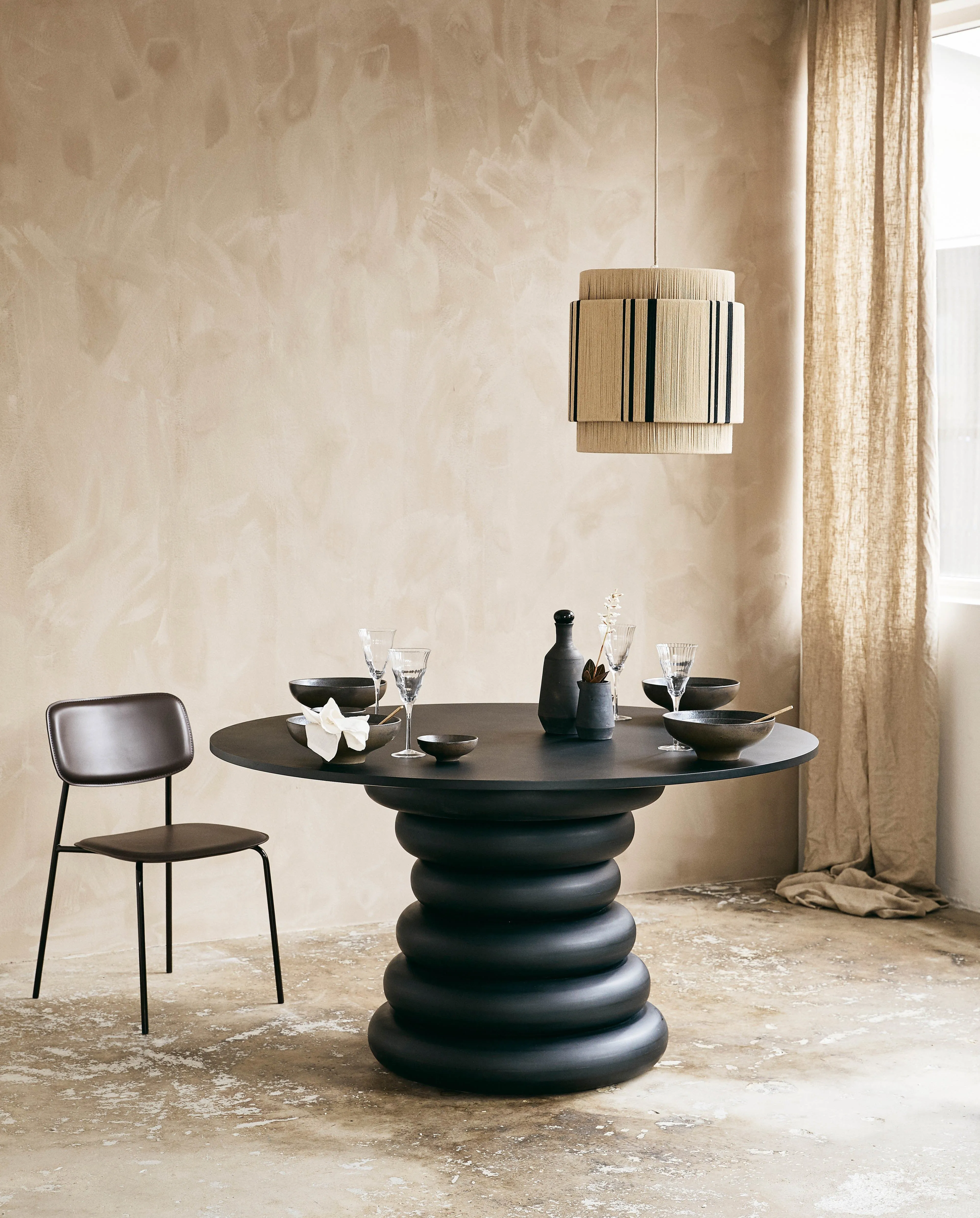 ESA dining chair, black