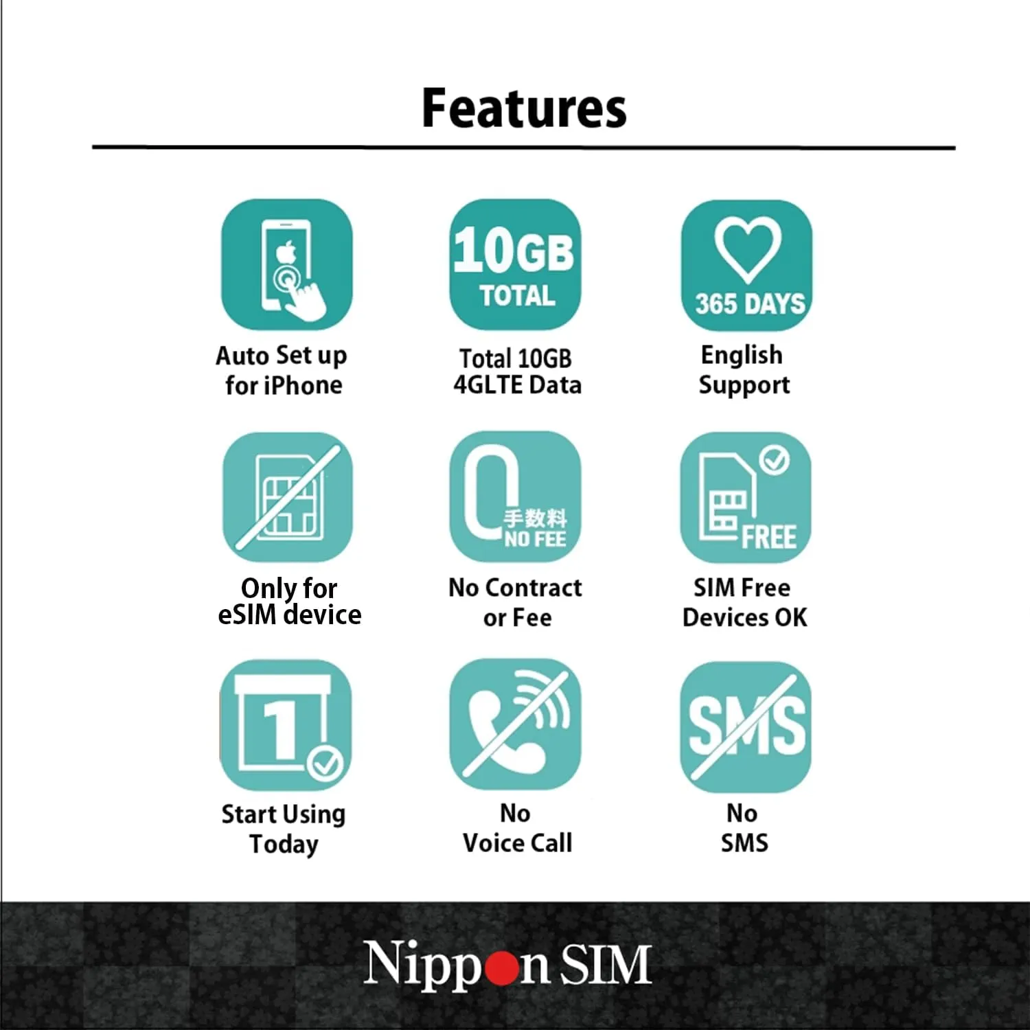 [eSIM] Japan eSIM 15 Days Data Only SIM | 10GB High-Speed 4G LTE   Unlimited Data at Reduced Speed | No Roaming Needed for Faster, Safer Access | Hotspot tethering Supported | Docomo | Made in Japan