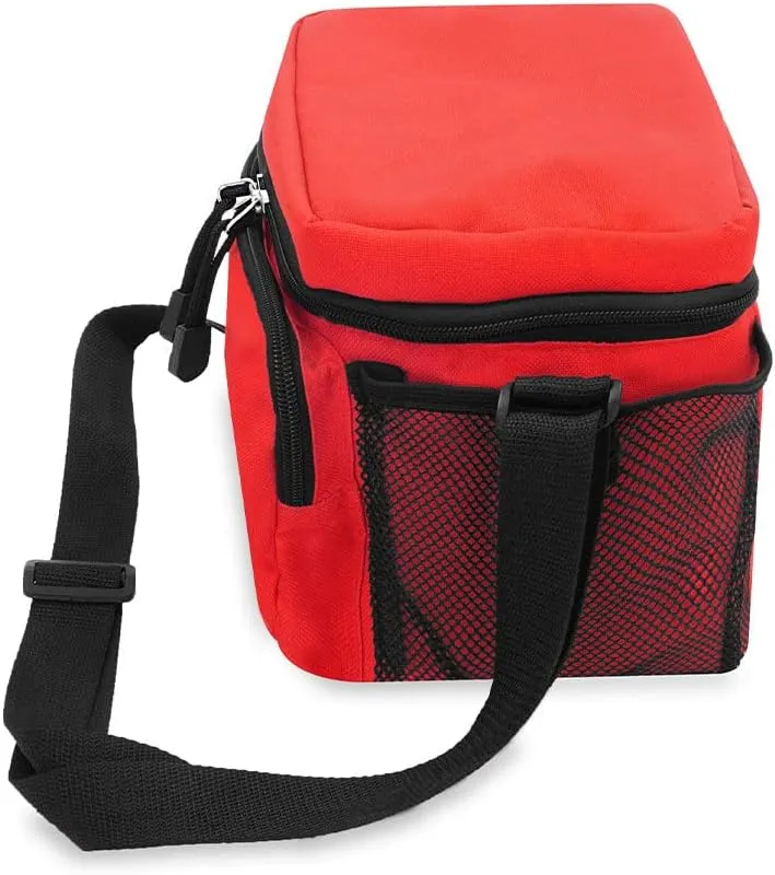 Everest Cooler Lunch Bag, Red, One Size